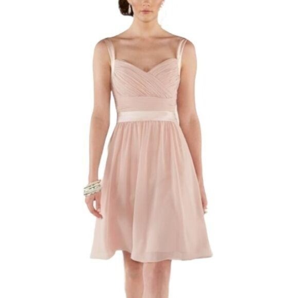 Sorella Vita Style 8381 Cocktail Dress Pink Bridesmaid Formal Women's Size 10 - Picture 4 of 11